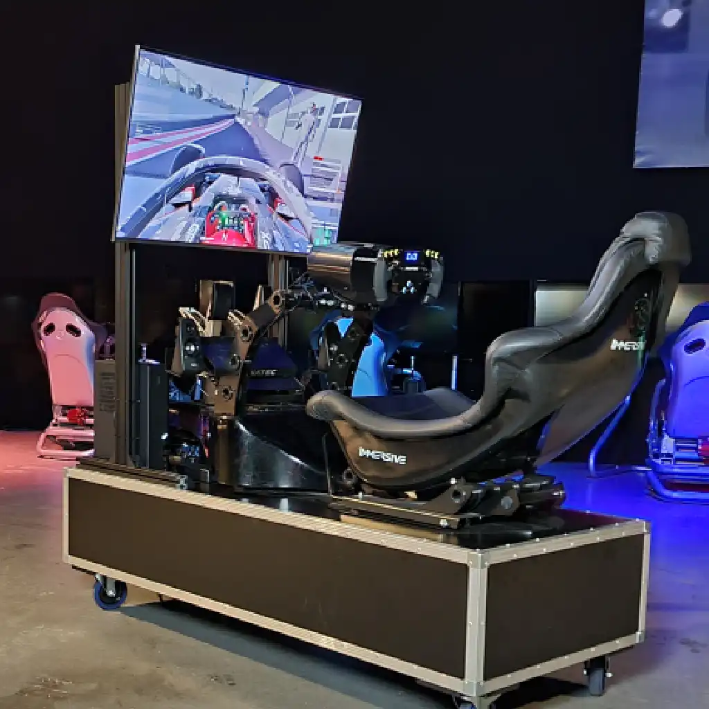 F1 simulator in experience sim race center